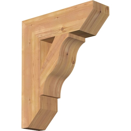Ekena Millwork Funston Slat Smooth Bracket, Western Red Cedar, 5 1/2"W x 20"D x 24"H BKT06X20X24FST06SWR